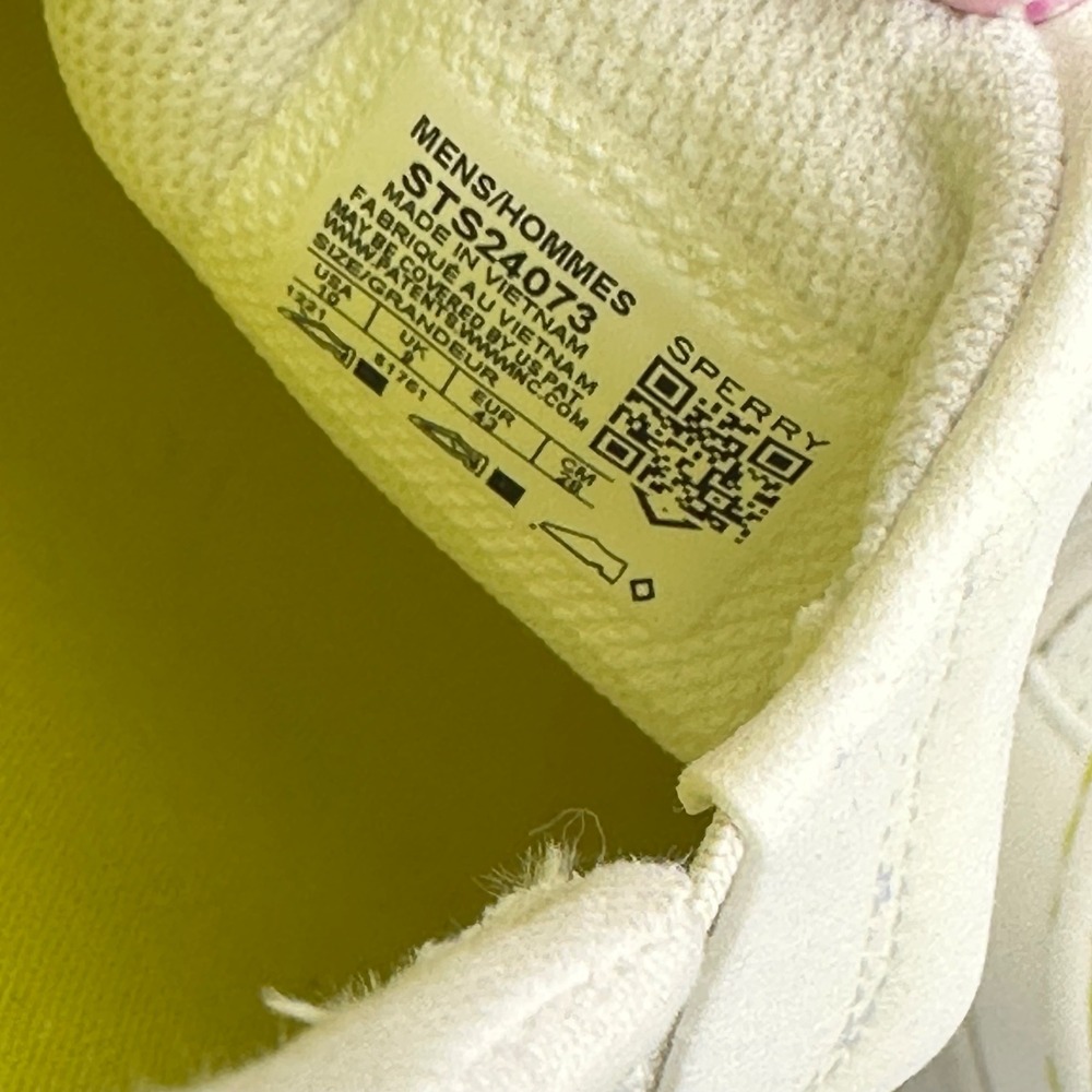 Sperry Halyard PlushStep Slip On Sneaker Shoes Mens 10M White Coastal Preppy NIB - Picture 12 of 14
